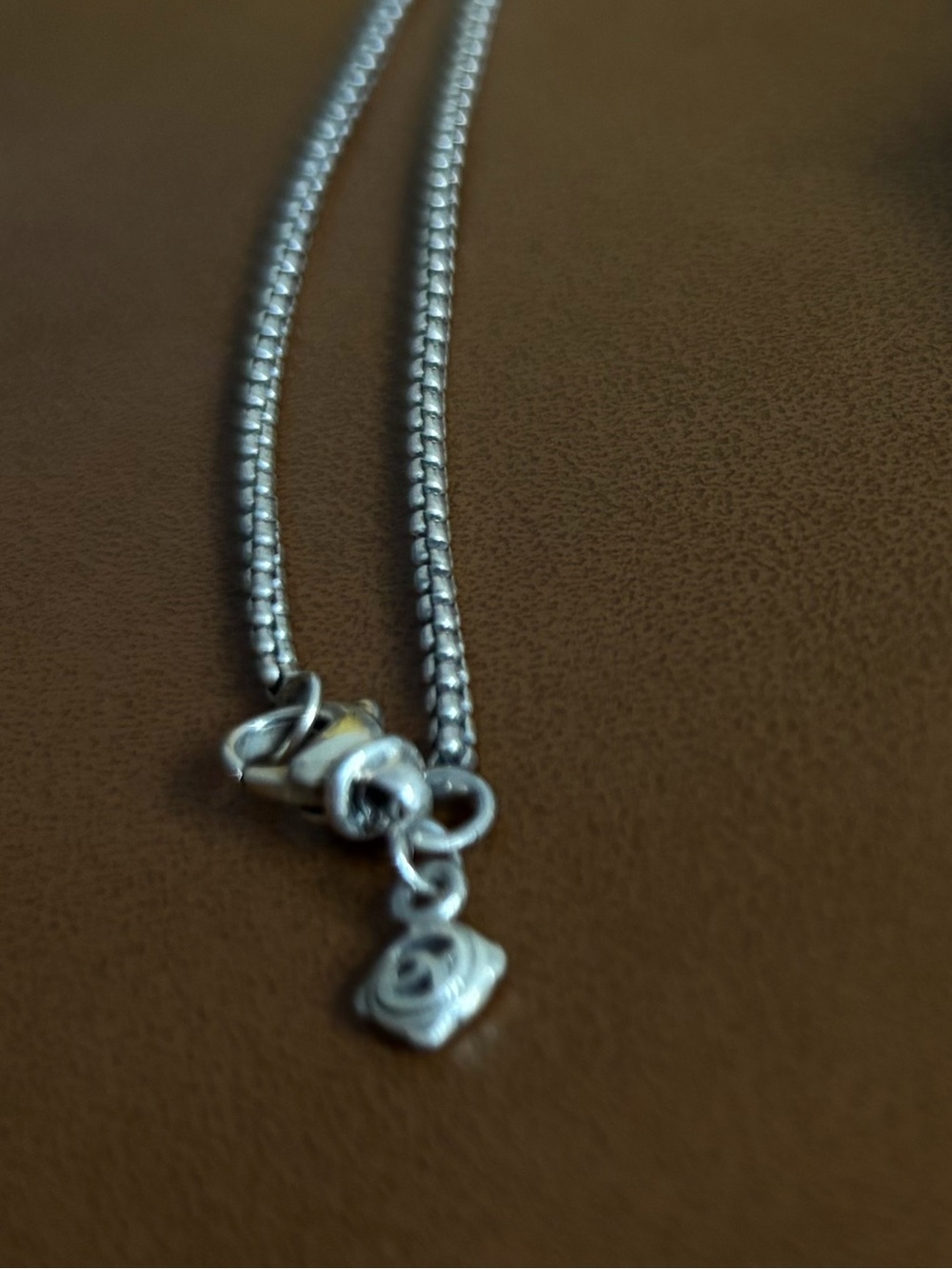 David Yurman Silver Cable Heart Pendant Necklace - Picture 5 of 13